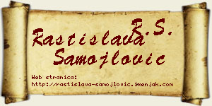 Rastislava Samojlović vizit kartica